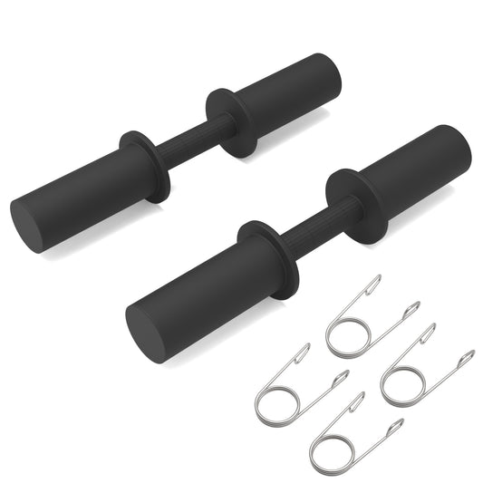 YCZCJJ Olympic Dumbbell Handles, Olympic Dumbbell Bar Barbell for Strength Training, Compatible with 2’’ Standard Plates, 2 Pair of Spring Collars Included