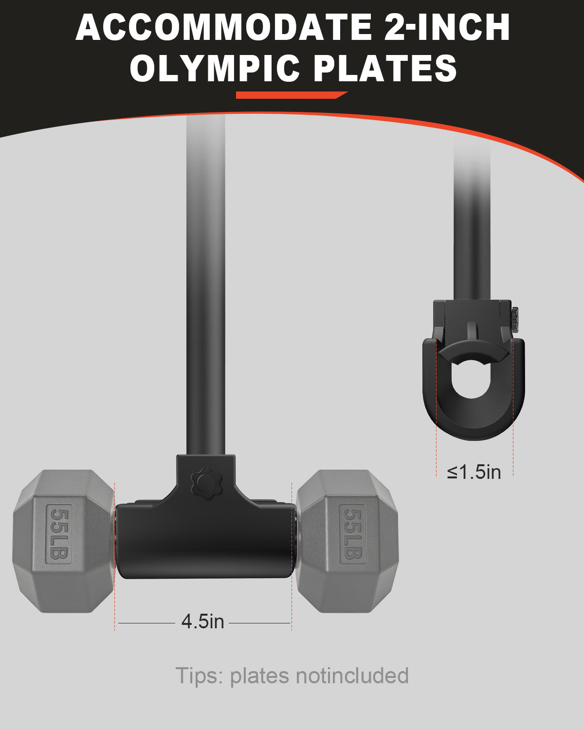 YCZCJJ Dumbbell Barbell Converter Bar, Barbell for Dumbbells Attachment Adjustable Weight up to 200Lb, Home Fitness Uses Dumbbell to Barbell Converter