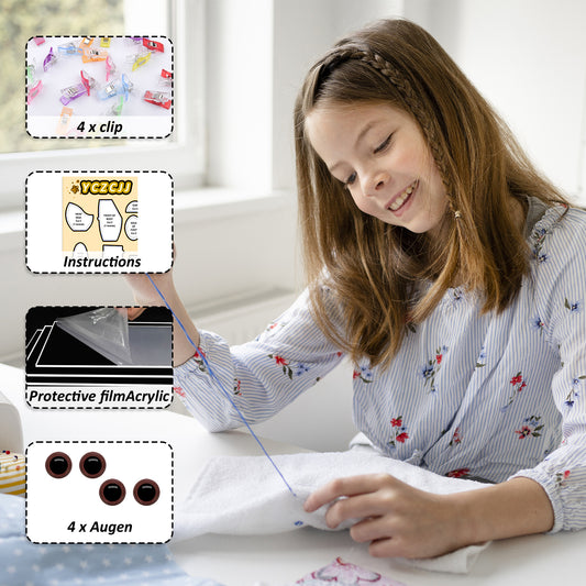 Memory Pig Sewing Patterns Template Ruler Set with Instruction Manual, Memory Pig Patterns Templates for Sewing (Pig 13'' 17 Set)